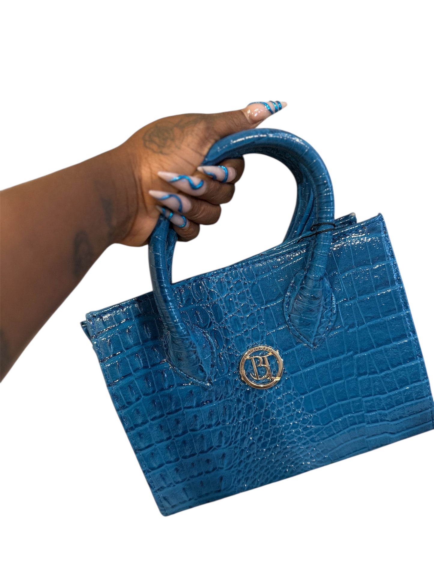 Signature Croc-Embossed Mini Tote