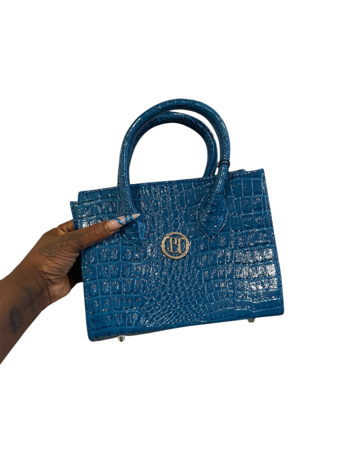 Signature Croc-Embossed Mini Tote
