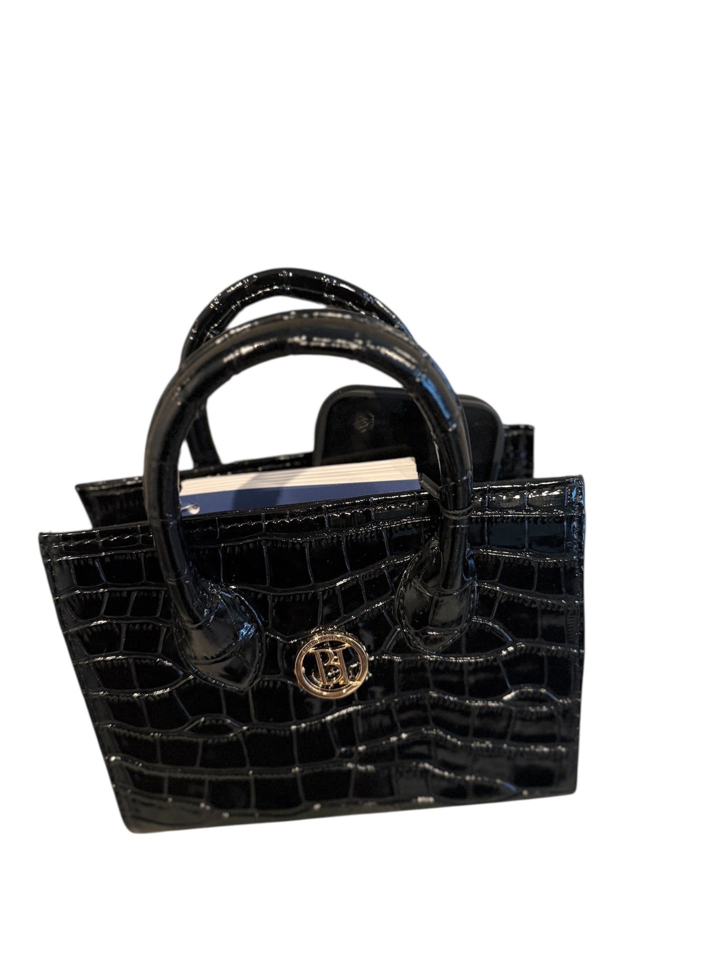 Signature Croc-Embossed Mini Tote