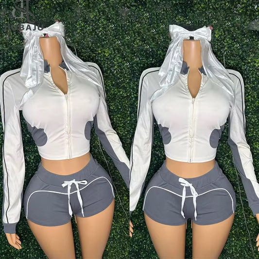 SculptFit Zip-Up Two-Piece Set