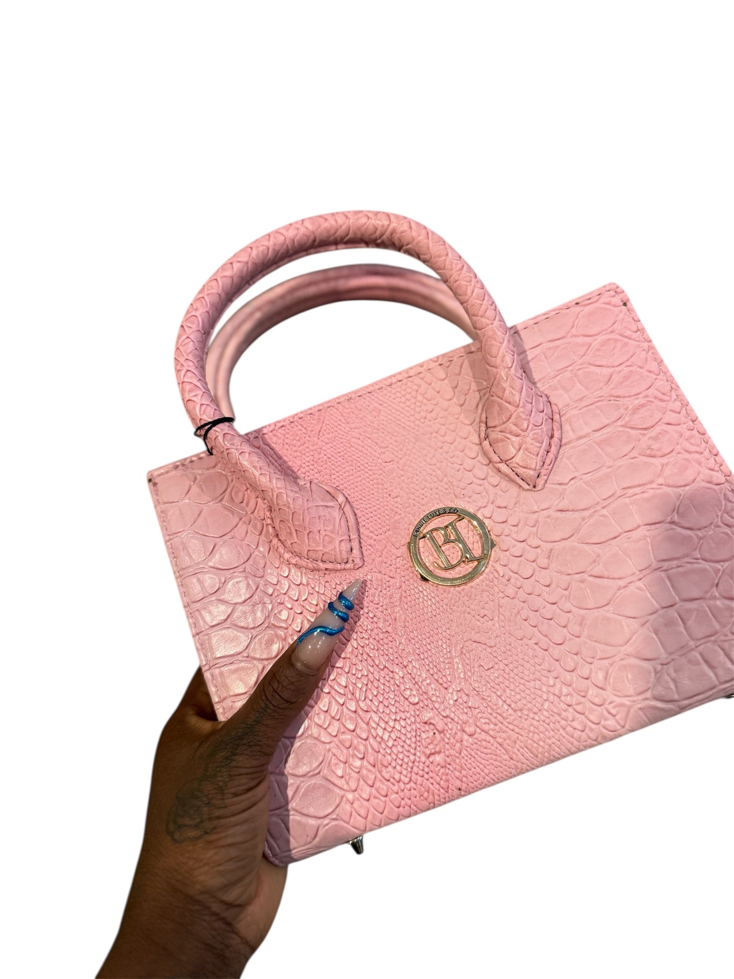 Signature Croc-Embossed Mini Tote